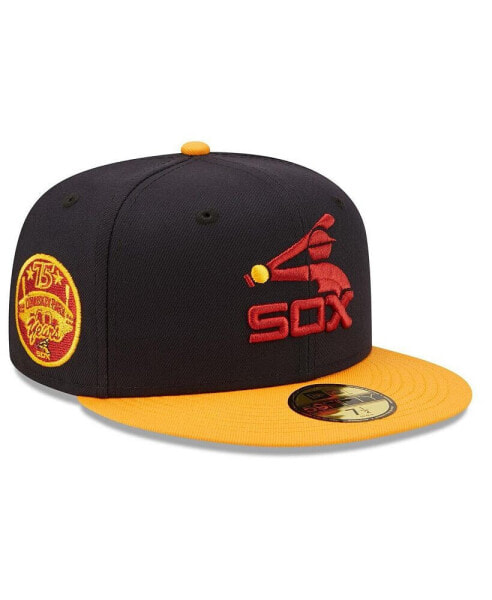 Men's Navy, Gold Chicago White Sox Primary Logo 59FIFTY Fitted Hat