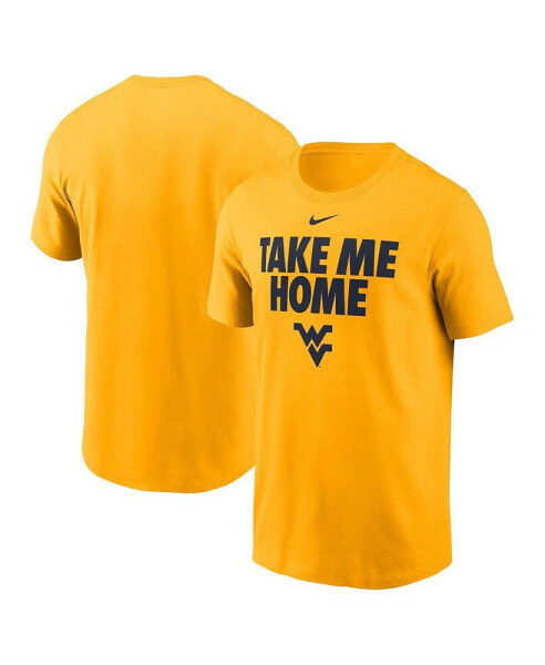 Men's Gold West Virginia Mountaineers Local Ultimate Chant T-Shirt