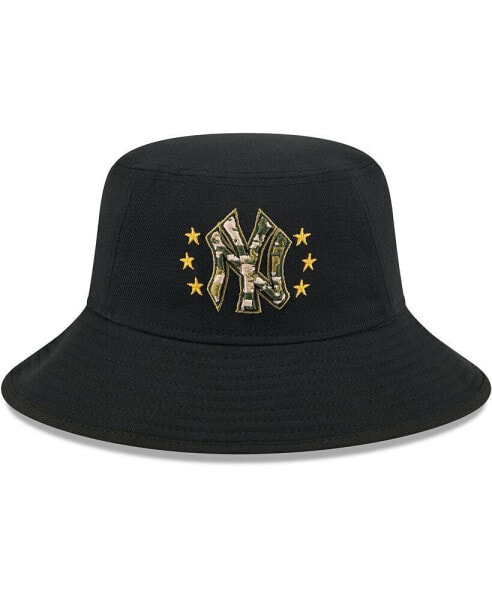 Men's Black New York Yankees 2024 Armed Forces Day Bucket Hat