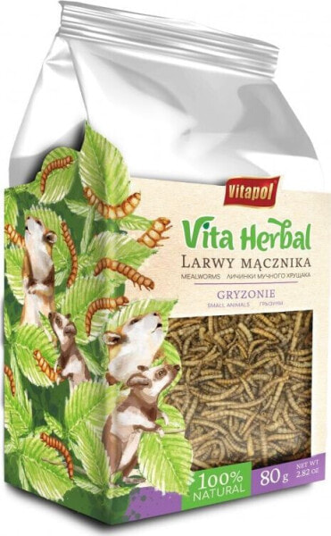 Vitapol Vita Herbal dla gryzoni, larwy mącznika, 4 x 80 g