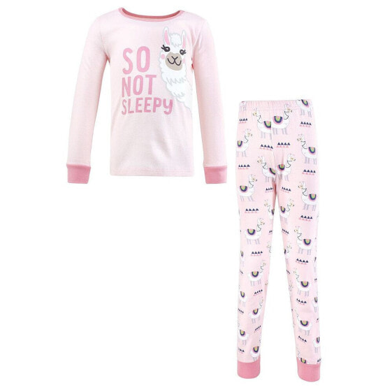 Baby Girls Cotton Pajama Set, Llama