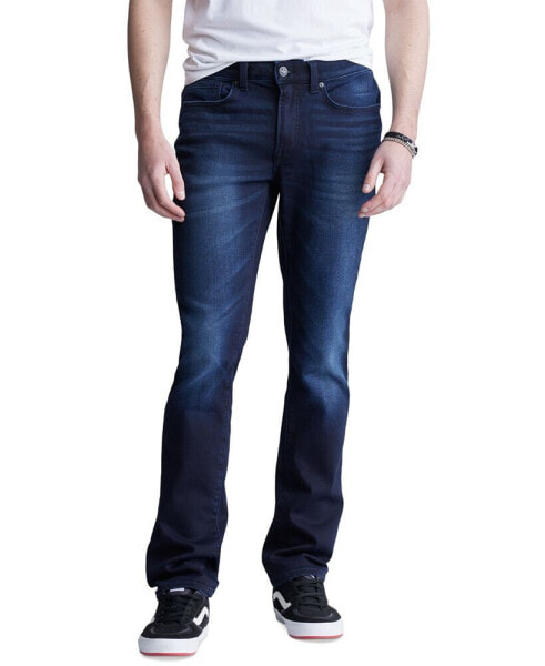 Men's Ash Slim-Fit Fleece Jeans in Sanded Wash