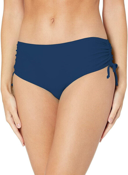 Catalina Womens 183889 Side Ties, Adjustable Navy Bikini Bottoms Swimwear Size S