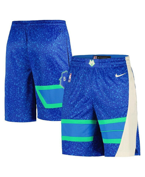 Men's Royal Milwaukee Bucks 2023/24 City Edition Swingman Shorts