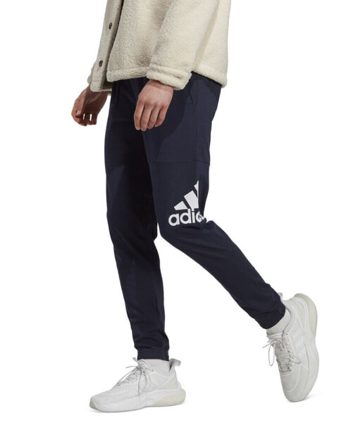 Брюки мужские Adidas Essentials Single Jersey Tapered Badge of Sport Joggers