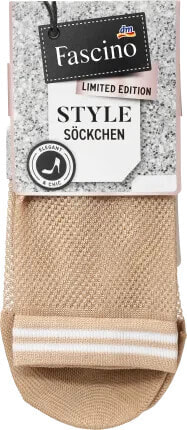 Socken mit Netz-Optik beige Gr. 35-38, 1 St