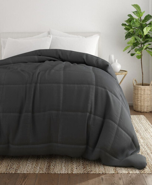 All Season Lightweight Solid Down Alternative Comforter, Full/Queen