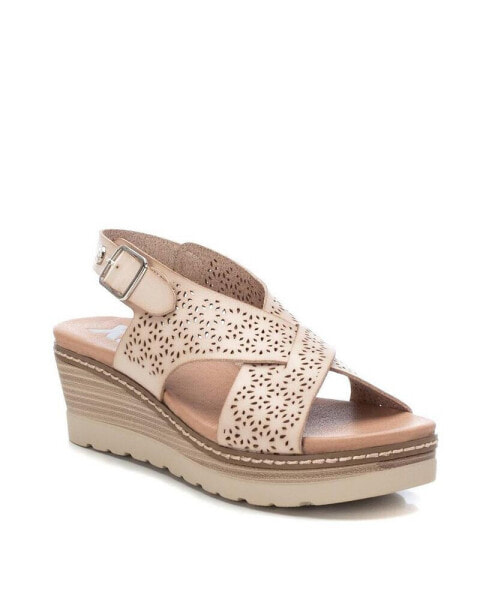 Women's Wedge Sandals By Light Beige