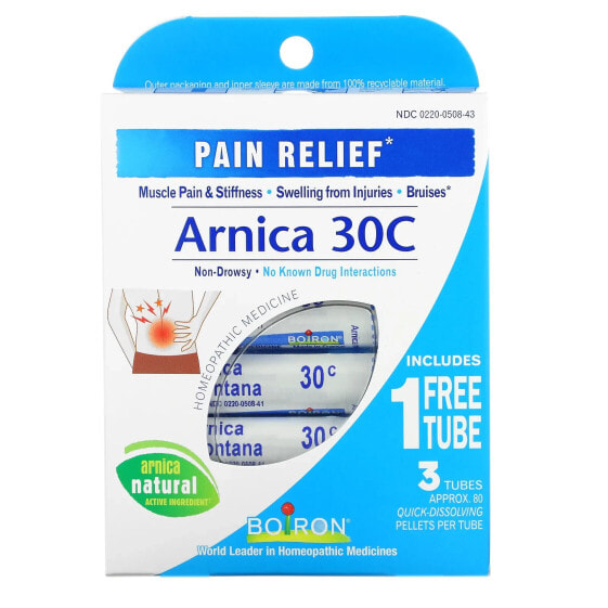 Arnica Montana, 30C, 3 Tubes, Approx. 80 Pellets Each