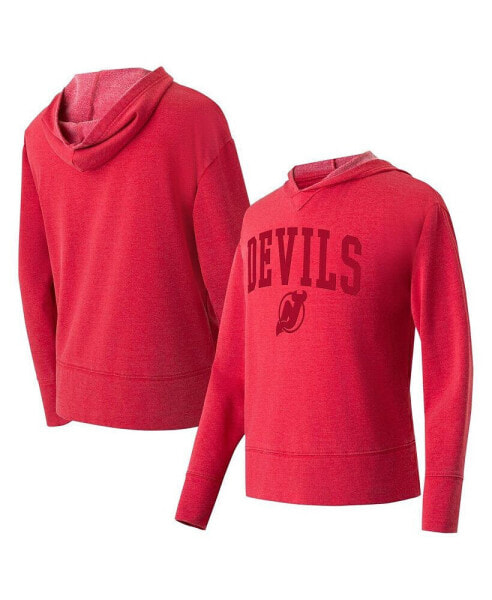 Women's Red New Jersey Devils Volley Pullover Hoodie