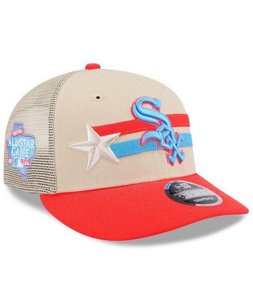 Men's Tan/Coral Chicago White Sox 2024 MLB All-Star Game Meshback Low Profile 9FIFTY Snapback Hat