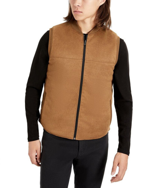 Men's Reversible Water-Resistant Full-Zip Vest