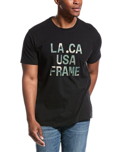 Frame Denim Camo Graphic T-Shirt Men's Black S