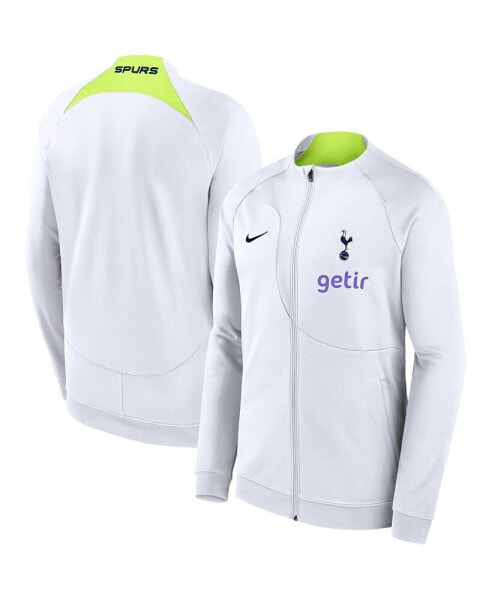 Men's White Tottenham Hotspur Academy Pro Anthem Raglan Performance Full-Zip Jacket