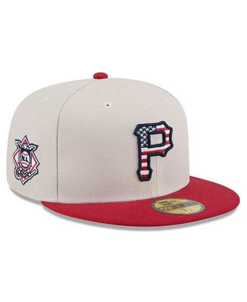 Men's Red Pittsburgh Pirates 2024 Fourth of July 59FIFTY Fitted Hat