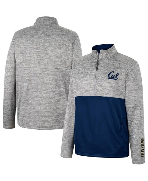 Men's Gray Cal Bears John Half-Zip Jacket