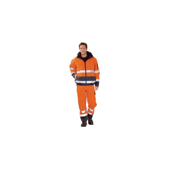 Planam Warnschutz-Comfortjacke Größe XL orange/marine