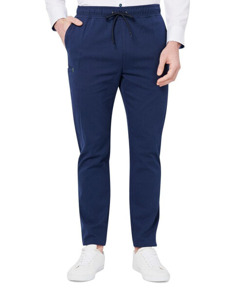 Men's Slim Fit Solid Drawstring Pants