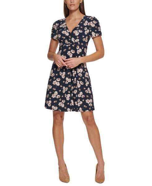 Women's Printed Fit & Flare Dress