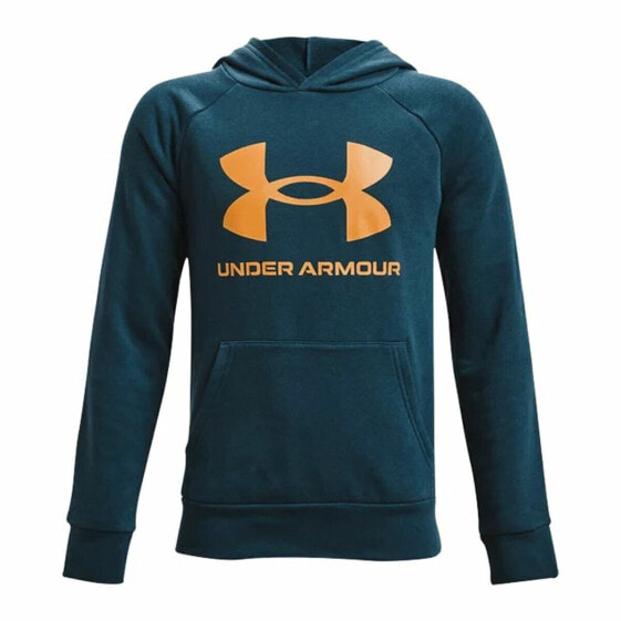 Толстовка с капюшоном детская Under Armour Rival Fleece Hoodie Циановый