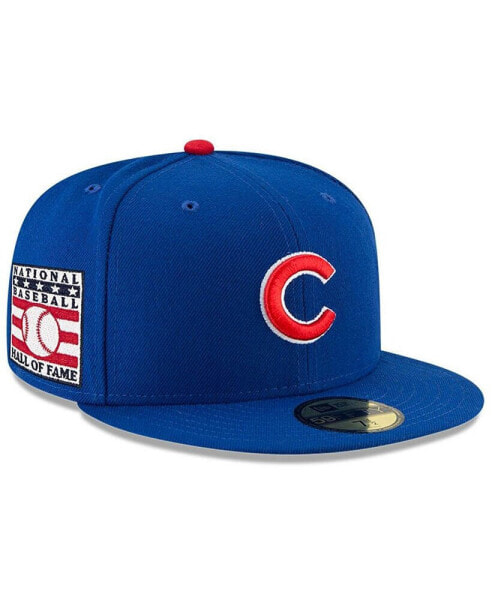 Men's Royal Chicago Cubs National Baseball Hall of Fame 59FIFTY Fitted Hat