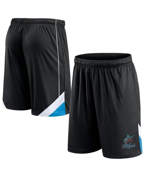 Men's Black Miami Marlins Slice Shorts