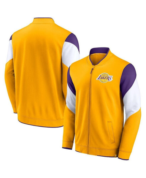 Men's Gold, Purple Los Angeles Lakers League Best Performance Full-Zip Top