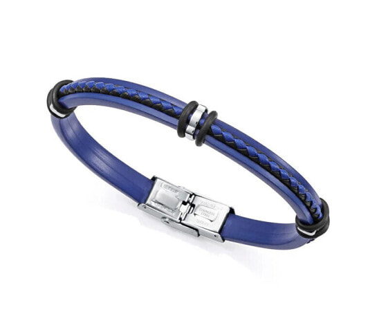 Blue silicone bracelet for men Magnum 14128P01013