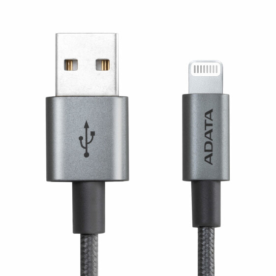 ADATA AMFIAL-1MK-CTI - 1 m - Lightning - USB A - Male - Male - Titanium