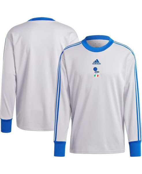 Men's Gray Italy National Team 2023/24 Authentic Football Icon Goalkeeper Jersey