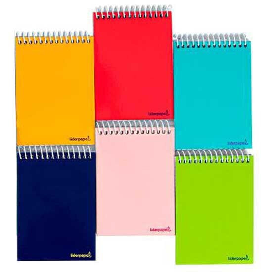 LIDERPAPEL Spiral notebook pocket eighth landscape smart soft cover 80h 60gr frame 4 mm