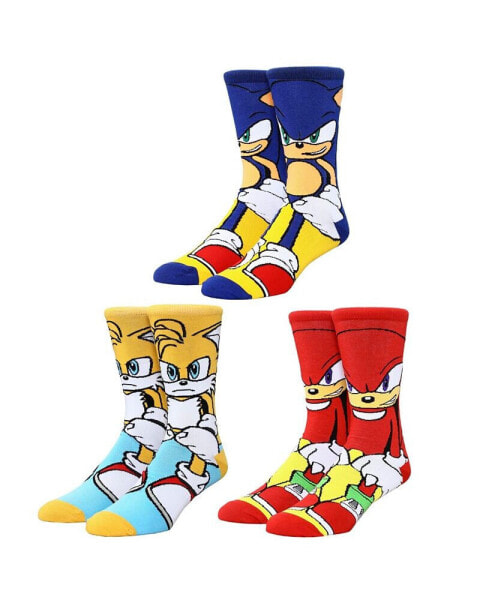 Men's Main Characters Animigos Casual Crew Socks Set for Men 3-Pack