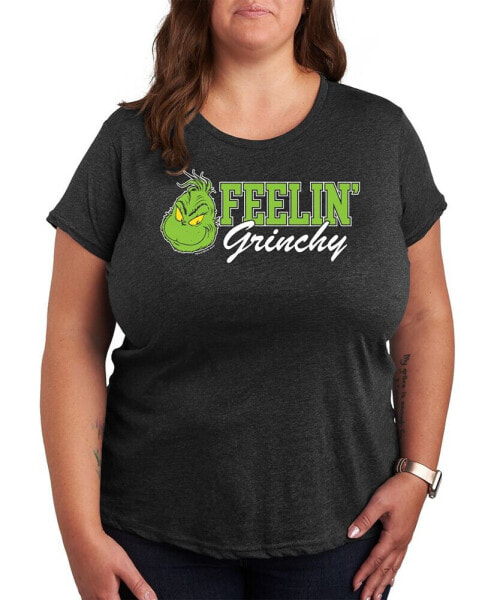 Plus Size Grinch Grinchy Graphic T-shirt