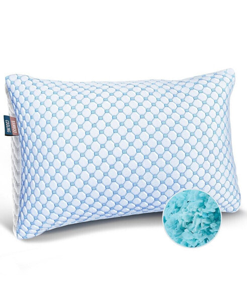 Memory Foam Gel Infused Reversible Cooling 2-Pack Pillow, King