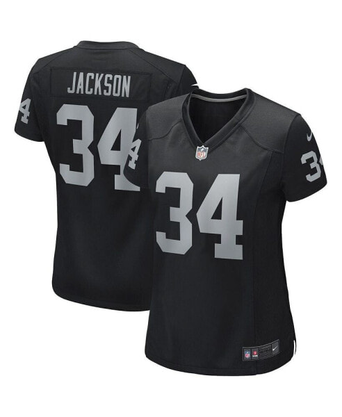 Women's Bo Jackson Black Las Vegas Raiders Game Retired Player Jersey