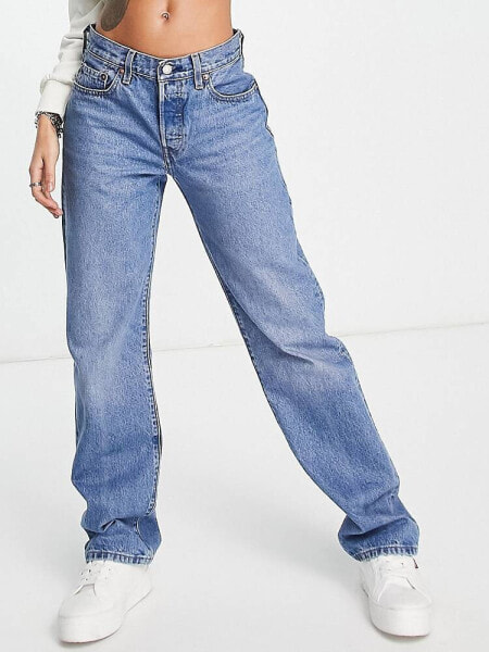 Levi's 90's 501 jeans in mid wash blue