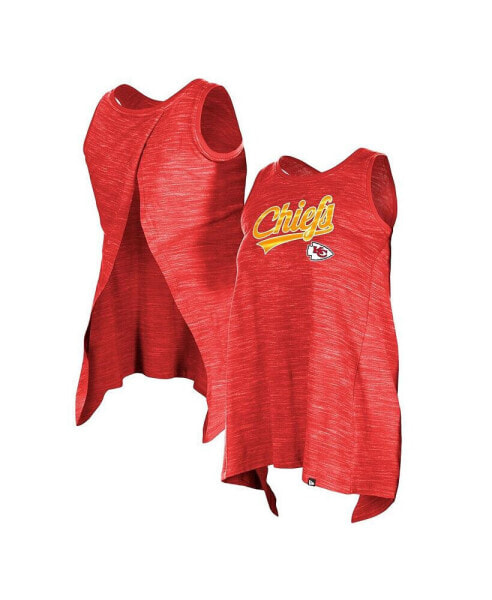 Women's Red Kansas City Chiefs Space Dye Active Tank Top