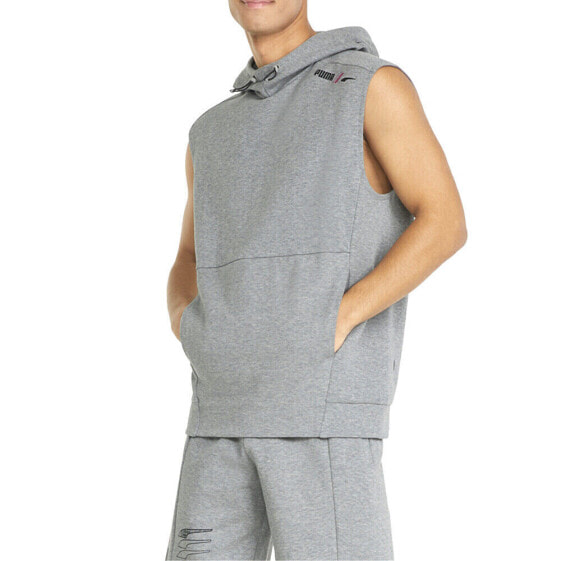 Puma RadCal Pullover Sleeveless Hoodie Mens Grey Casual Outerwear 67159203