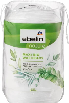 Wattepads Bio Maxi GOTS-zertifiziert, 40 St