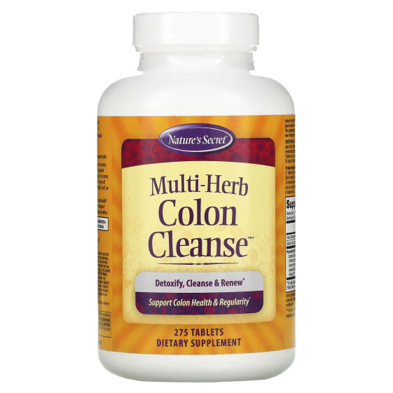 Nature's Secret, Multi-Herb Colon Cleanse, 275 таблеток