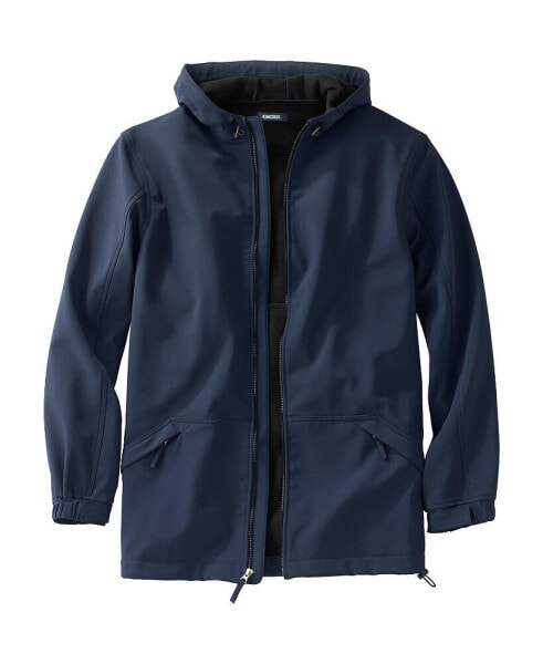 Big & Tall Fleece-Lined Slicker Rain Coat