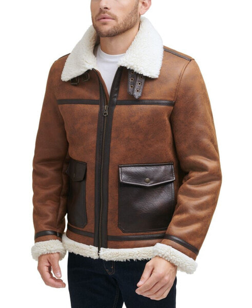 Men's Faux Shearling Shortie Rancher Jacket