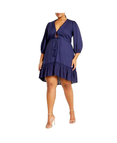 Plus Size Cabana Mini Dress