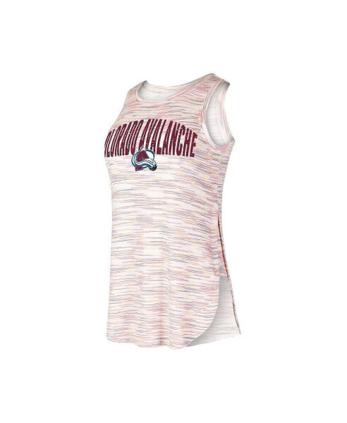 Women's Colorado Avalanche Sunray Multicolor Tri-Blend Tank Top