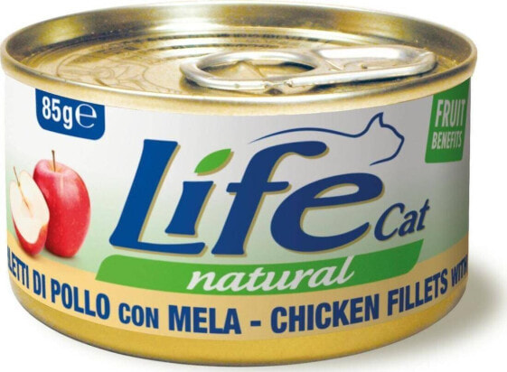 Life Pet Care LIFE CAT pusz.85g CHICKEN + APPLE FILLETS /24