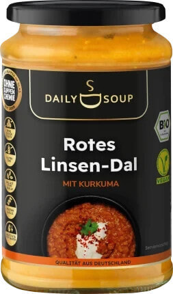 Suppe, rotes Linsen-Dal mit Kurkuma, 380 ml