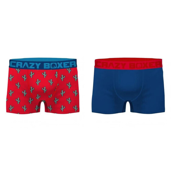 Crazy Boxer Cactus Blue boxers 2 units