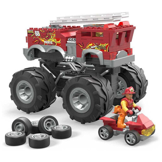 Детский конструктор MEGA CONSTRUX Monster Trucks Fire Truck 5 Alarm - для детей