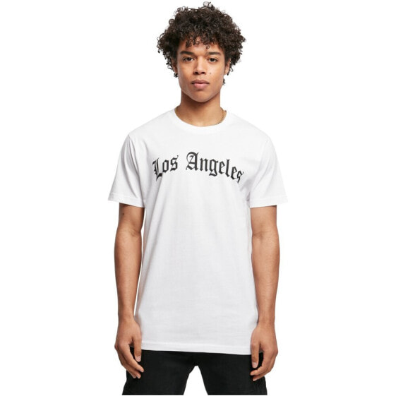 MISTER TEE Los Angeles Wording short sleeve T-shirt