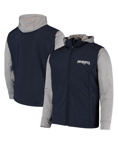 Men's Navy, Gray New England Patriots Alpha Full-Zip Jacket